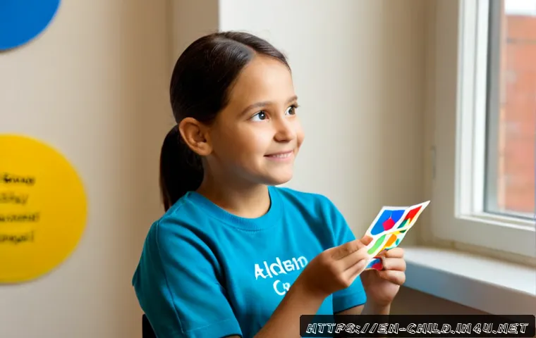 아동상담사 직무에 필요한 기술 - Photorealistic child counselor demonstrating active listening in a welcoming American elementary sch...